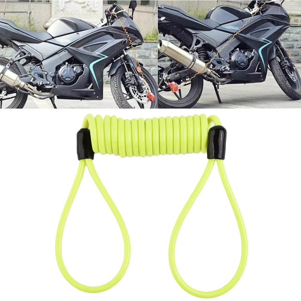 1.2Mディスクロックリマインダーケーブル盗難防止バイクオー - Motorcycle Brake Cable のレビューと価格