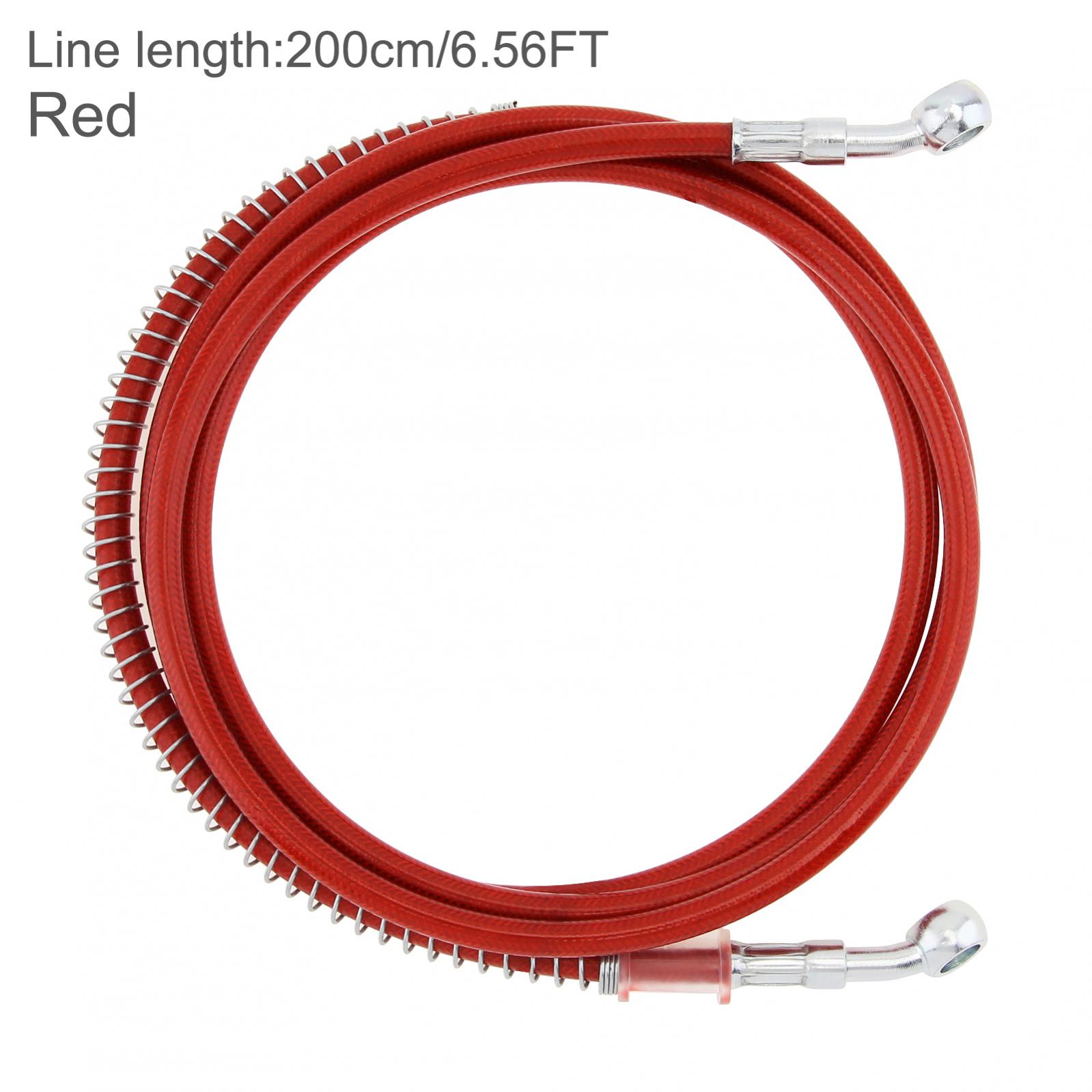 編組油圧ブレーキホース,200cm,ステンレス鋼ブレーキケー - Motorcycle Brake Cable のレビューと価格